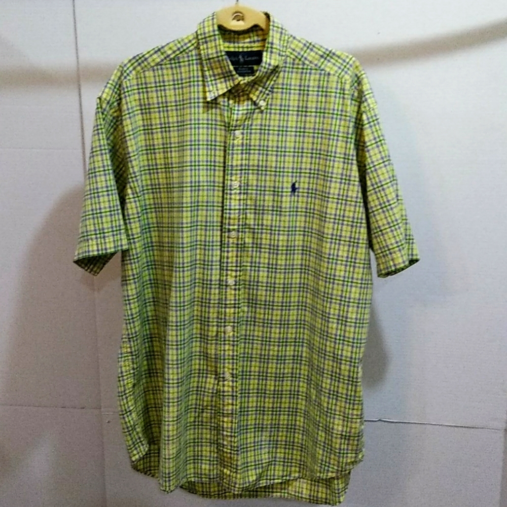 RalphLauren Blake L shirt button down shortsleeved